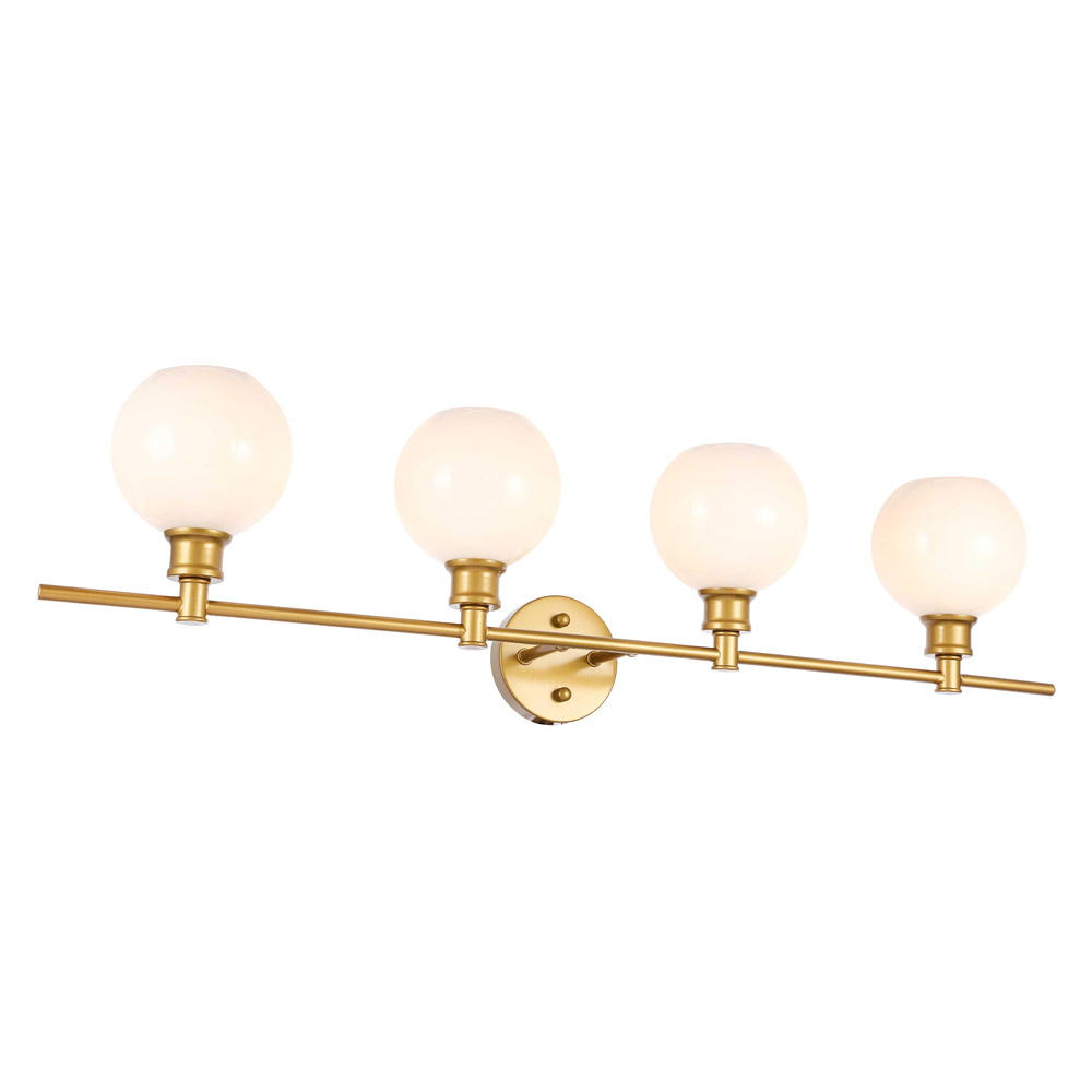 Elegant Wall Sconce - Brass/Matte Glass (LD2323BR)