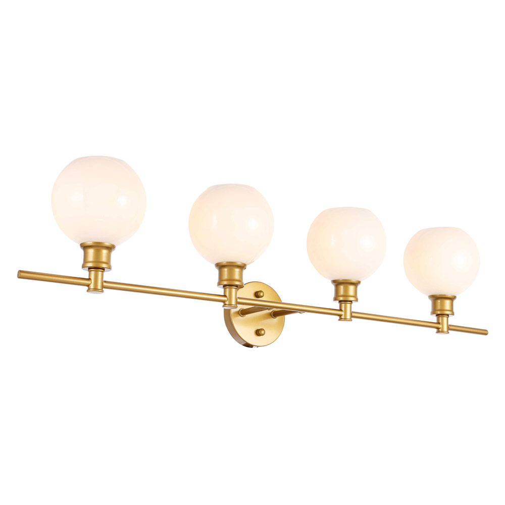 Elegant Wall Sconce - Brass/Matte Glass (LD2323BR)