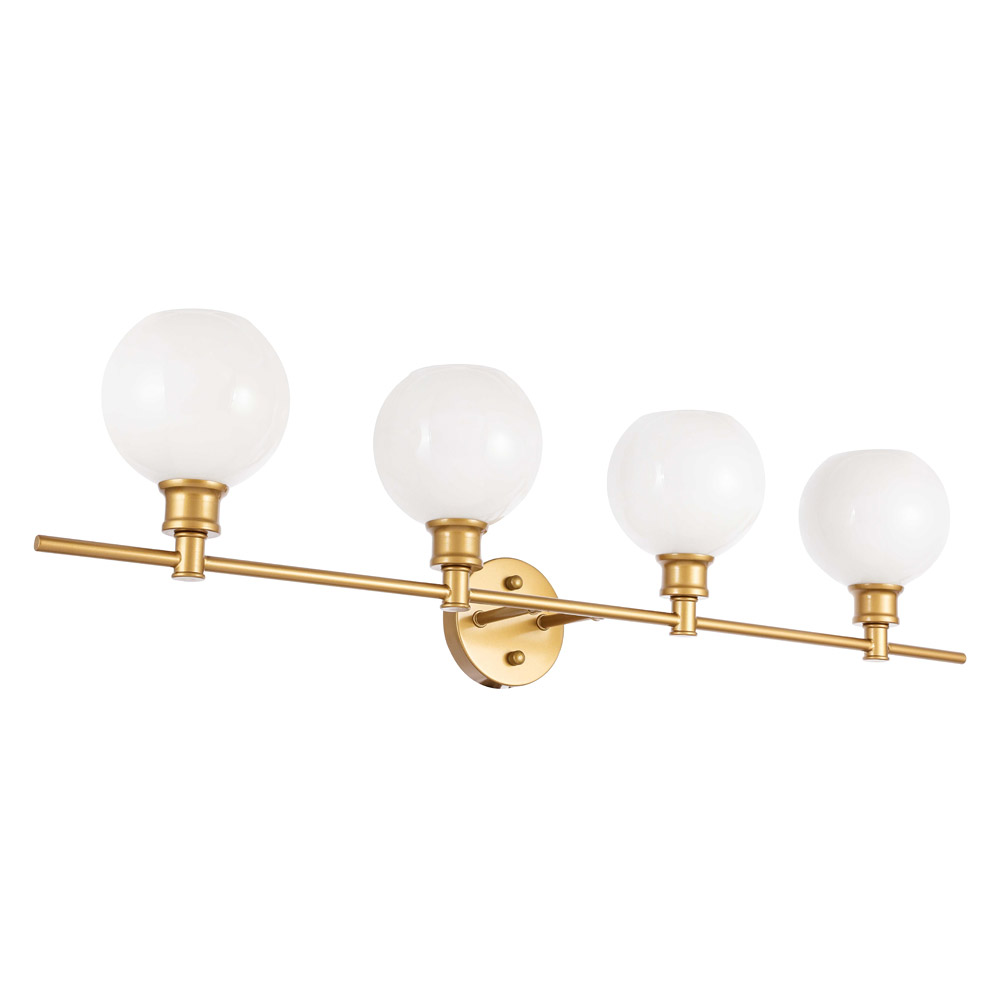 Elegant Wall Sconce - Brass/Matte Glass (LD2323BR)