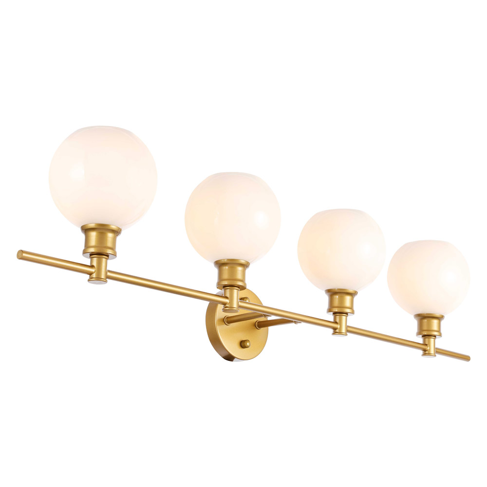 Elegant Wall Sconce - Brass/Matte Glass (LD2323BR)