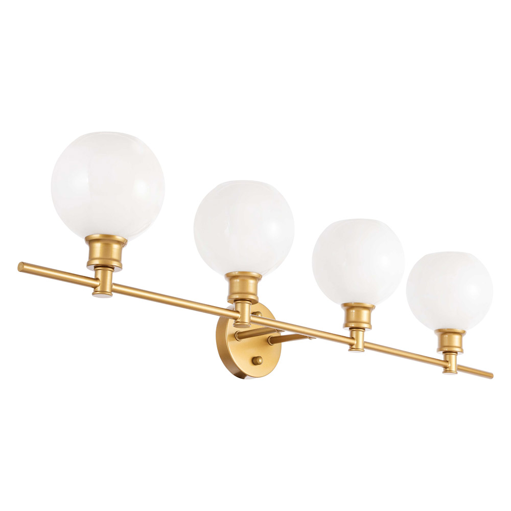 Elegant Wall Sconce - Brass/Matte Glass (LD2323BR)