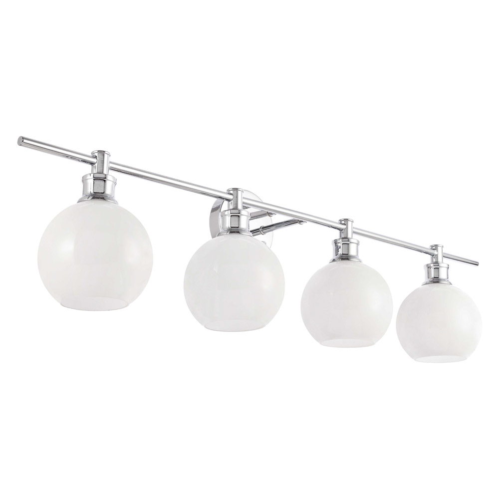 Elegant Wall Sconce - Chrome/Matte Glass (LD2323C)