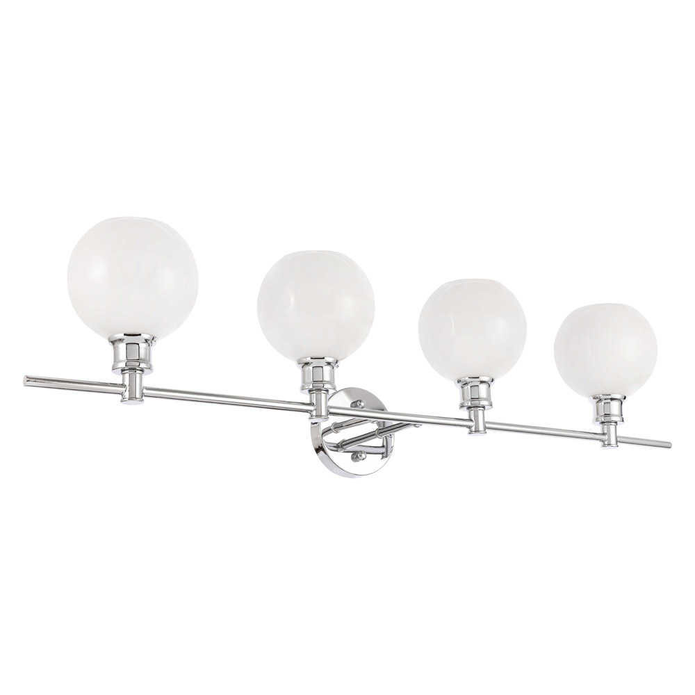 Elegant Wall Sconce - Chrome/Matte Glass (LD2323C)