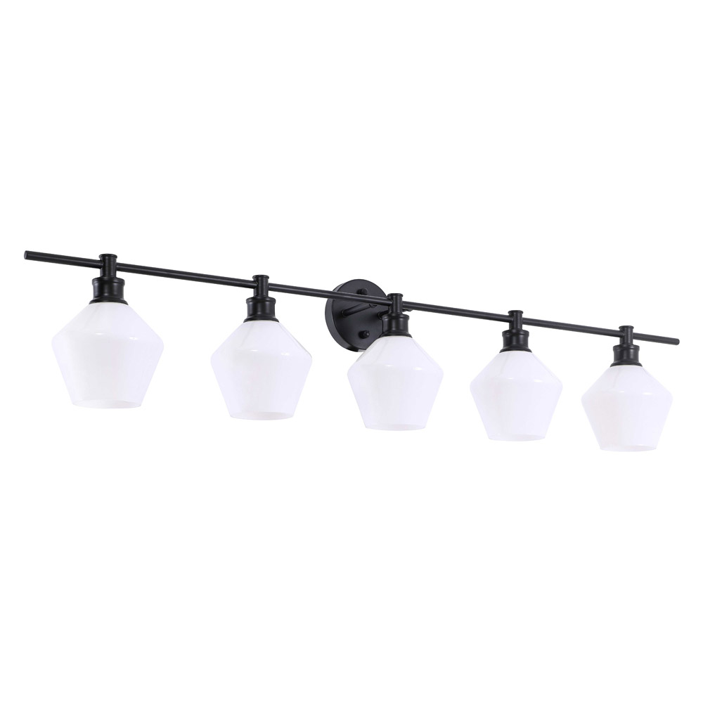 Elegant Wall Sconce - Black/Matte Glass (LD2325BK)