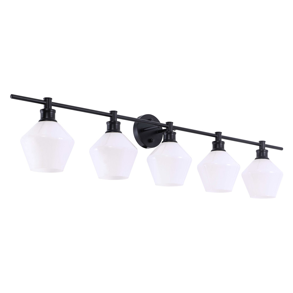 Elegant Wall Sconce - Black/Matte Glass (LD2325BK)