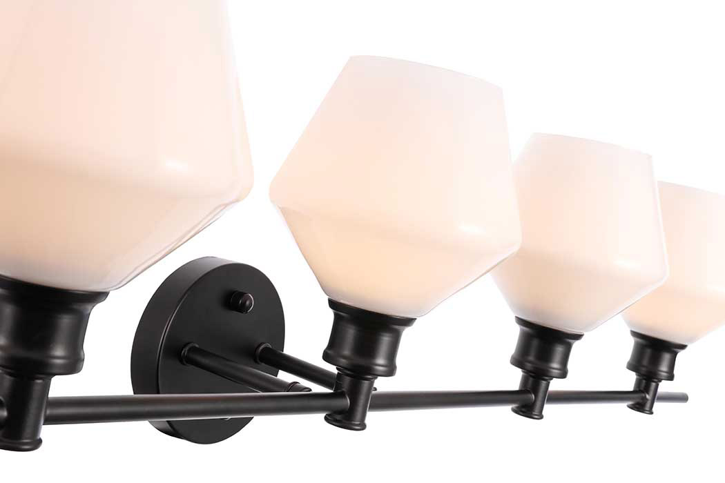 Elegant Wall Sconce - Black/Matte Glass (LD2325BK)