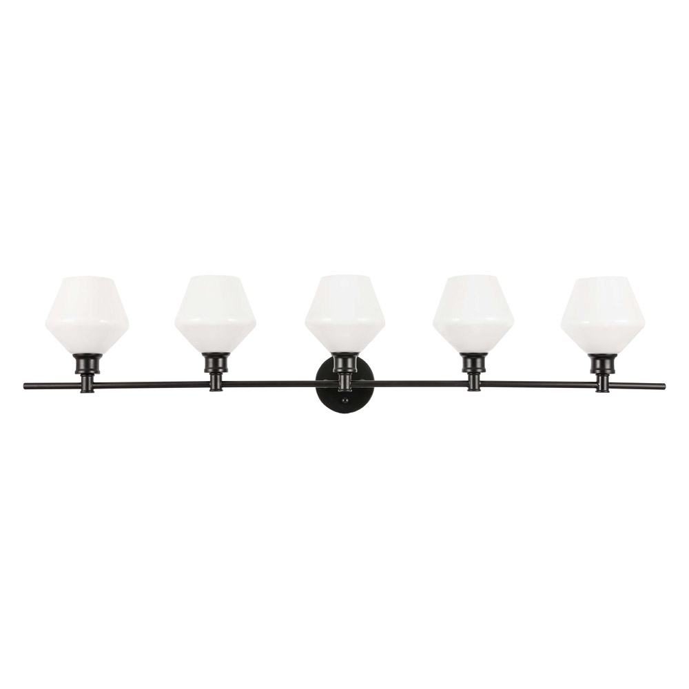 Elegant Wall Sconce - Black/Matte Glass (LD2325BK)