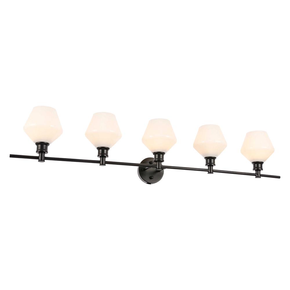 Elegant Wall Sconce - Black/Matte Glass (LD2325BK)