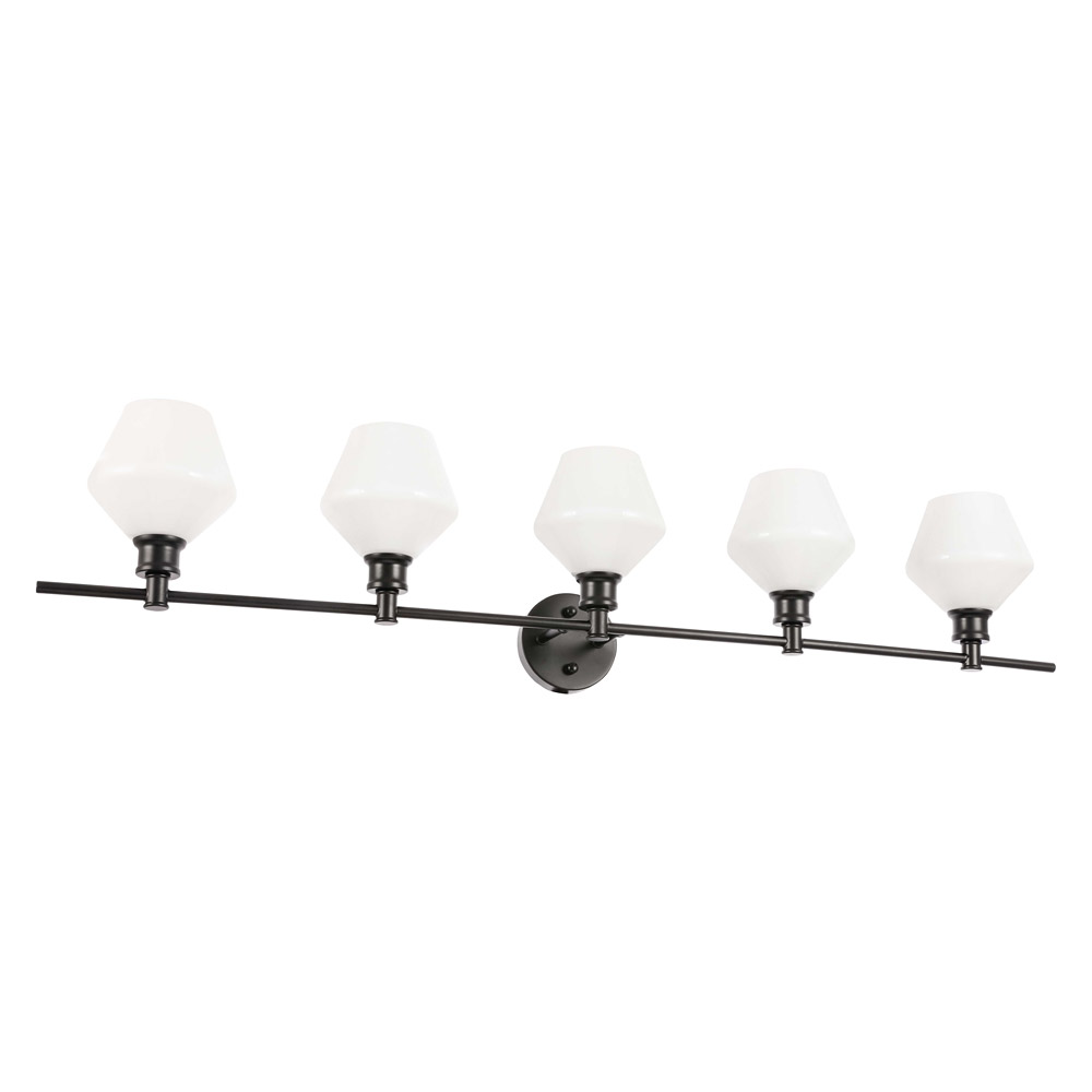 Elegant Wall Sconce - Black/Matte Glass (LD2325BK)