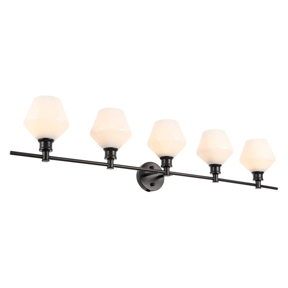 Elegant Wall Sconce - Black/Matte Glass (LD2325BK)