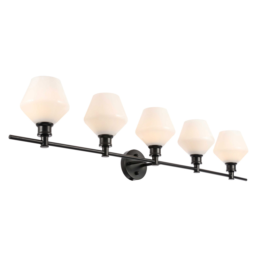 Elegant Wall Sconce - Black/Matte Glass (LD2325BK)