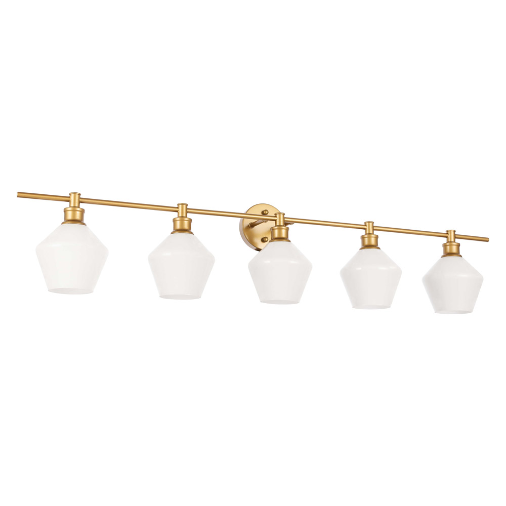 Elegant Wall Sconce - Brass/Matte Glass (LD2325BR)