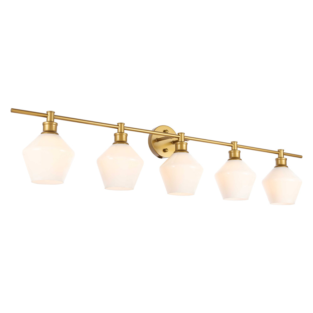 Elegant Wall Sconce - Brass/Matte Glass (LD2325BR)