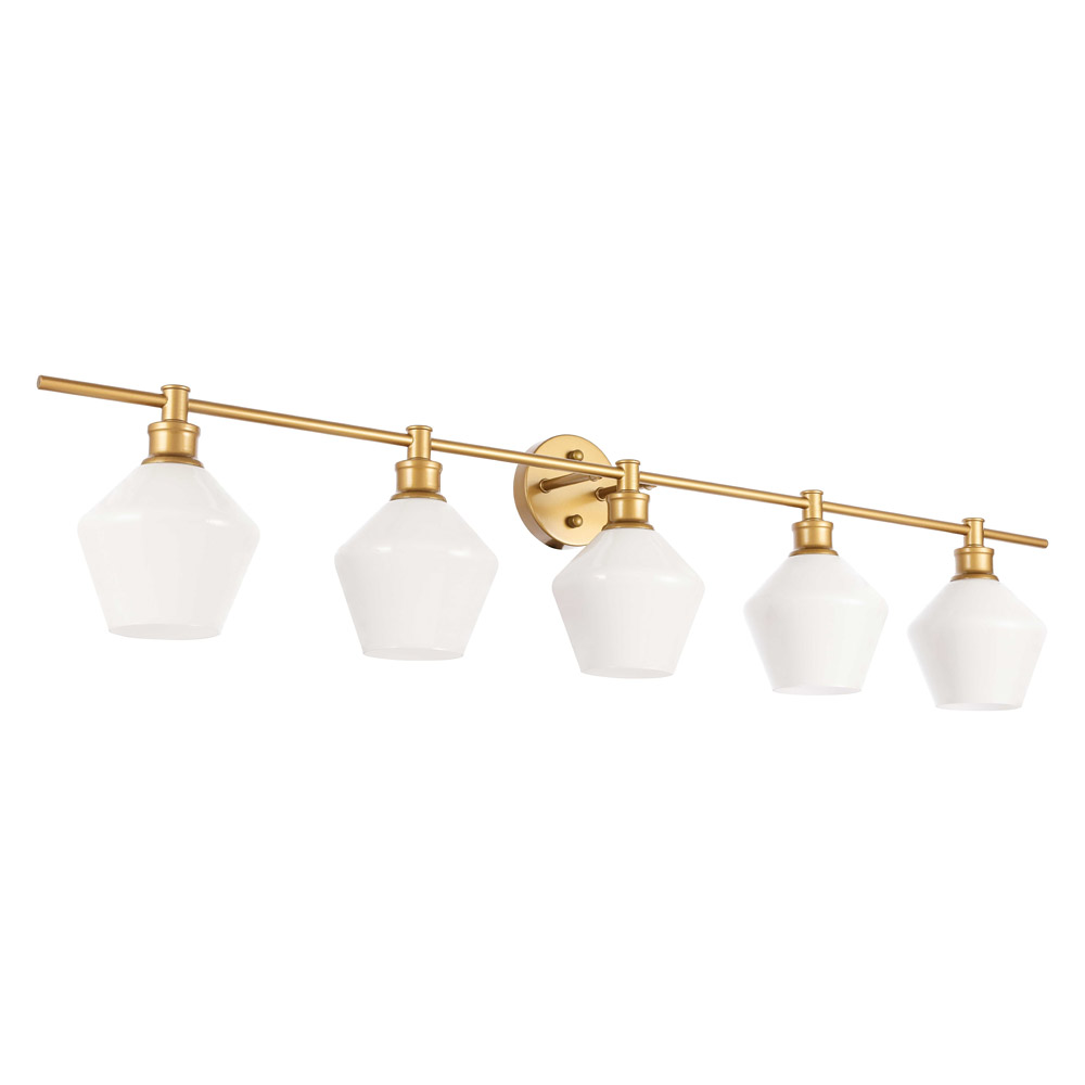 Elegant Wall Sconce - Brass/Matte Glass (LD2325BR)