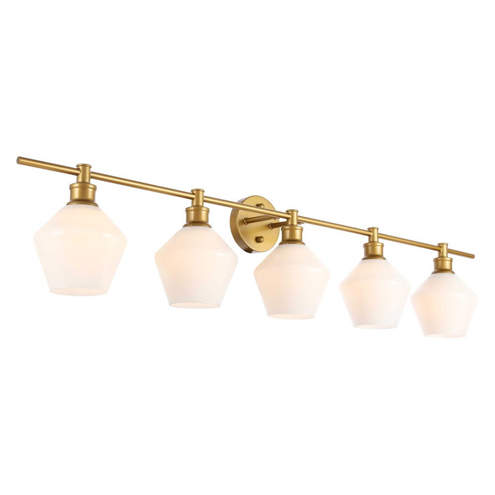 Elegant Wall Sconce - Brass/Matte Glass (LD2325BR)