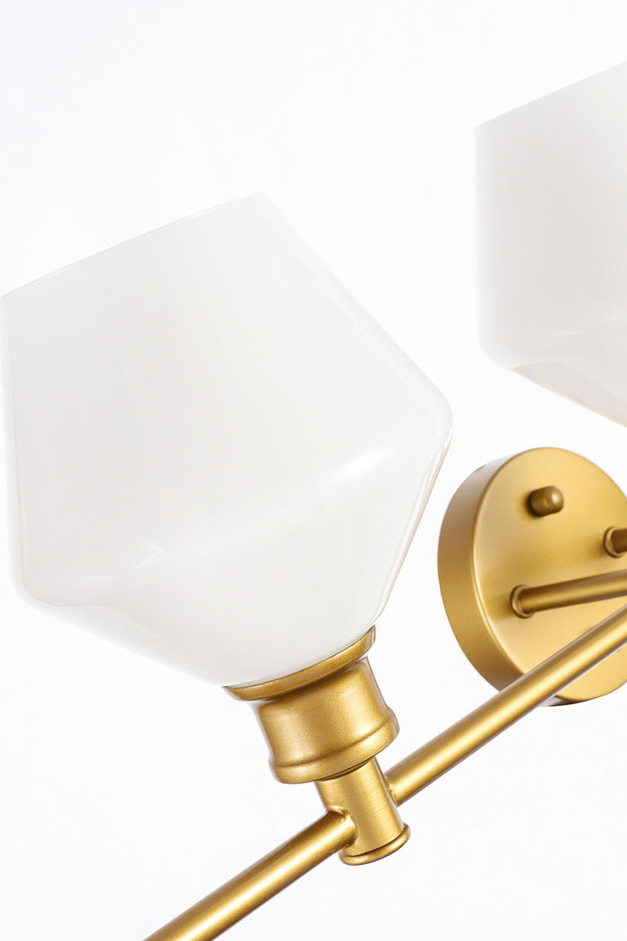 Elegant Wall Sconce - Brass/Matte Glass (LD2325BR)