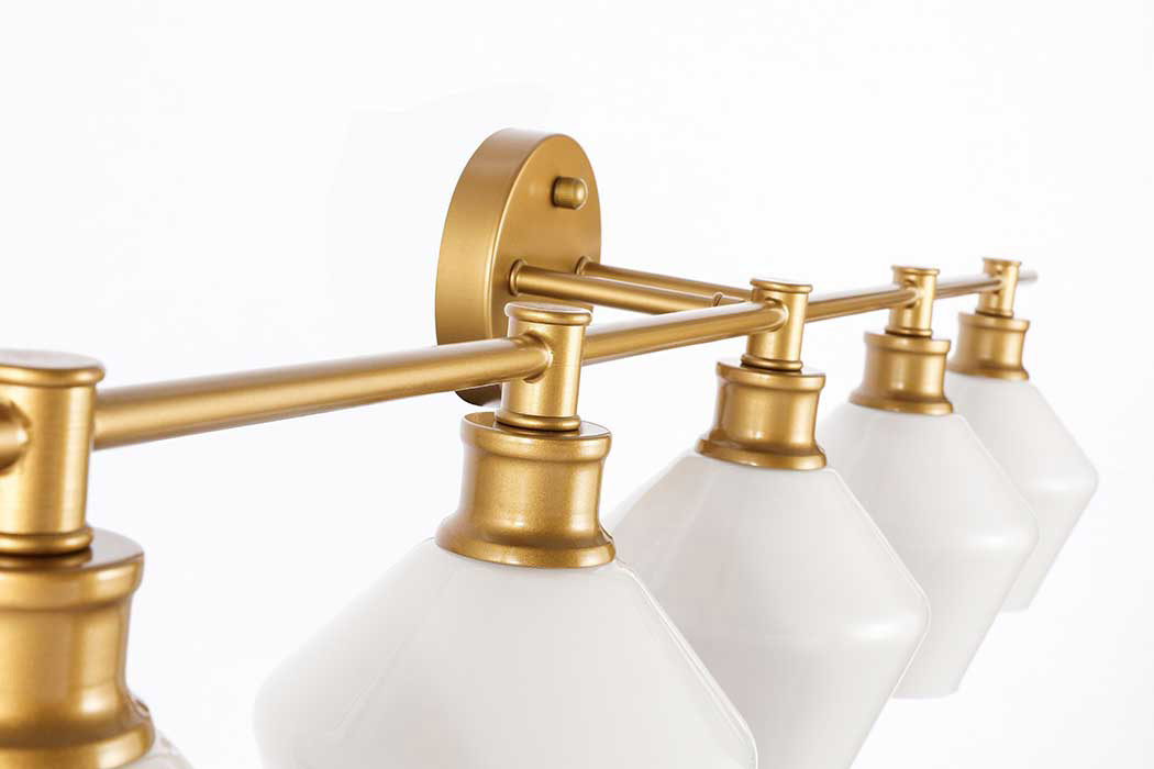 Elegant Wall Sconce - Brass/Matte Glass (LD2325BR)