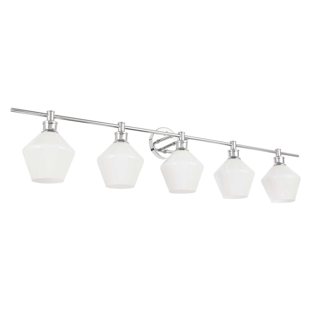 Elegant Wall Sconce - Chrome/Matte Glass (LD2325C)