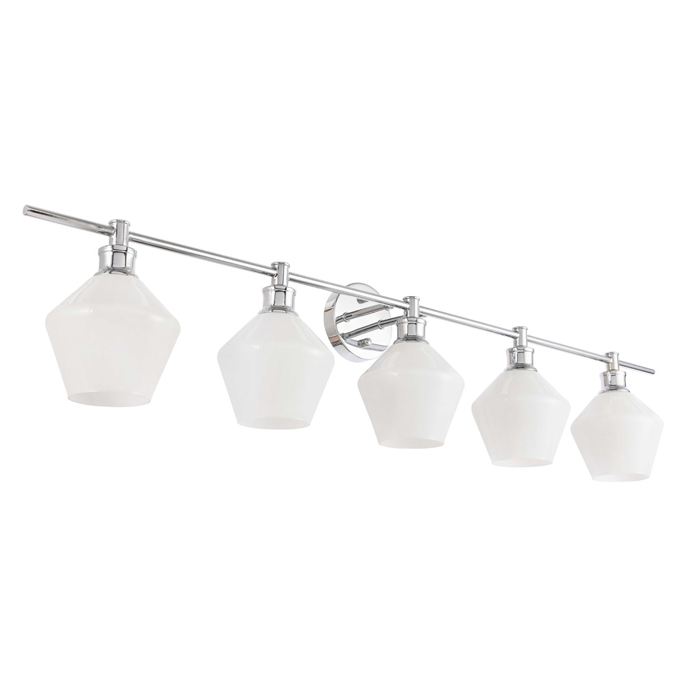 Elegant Wall Sconce - Chrome/Matte Glass (LD2325C)