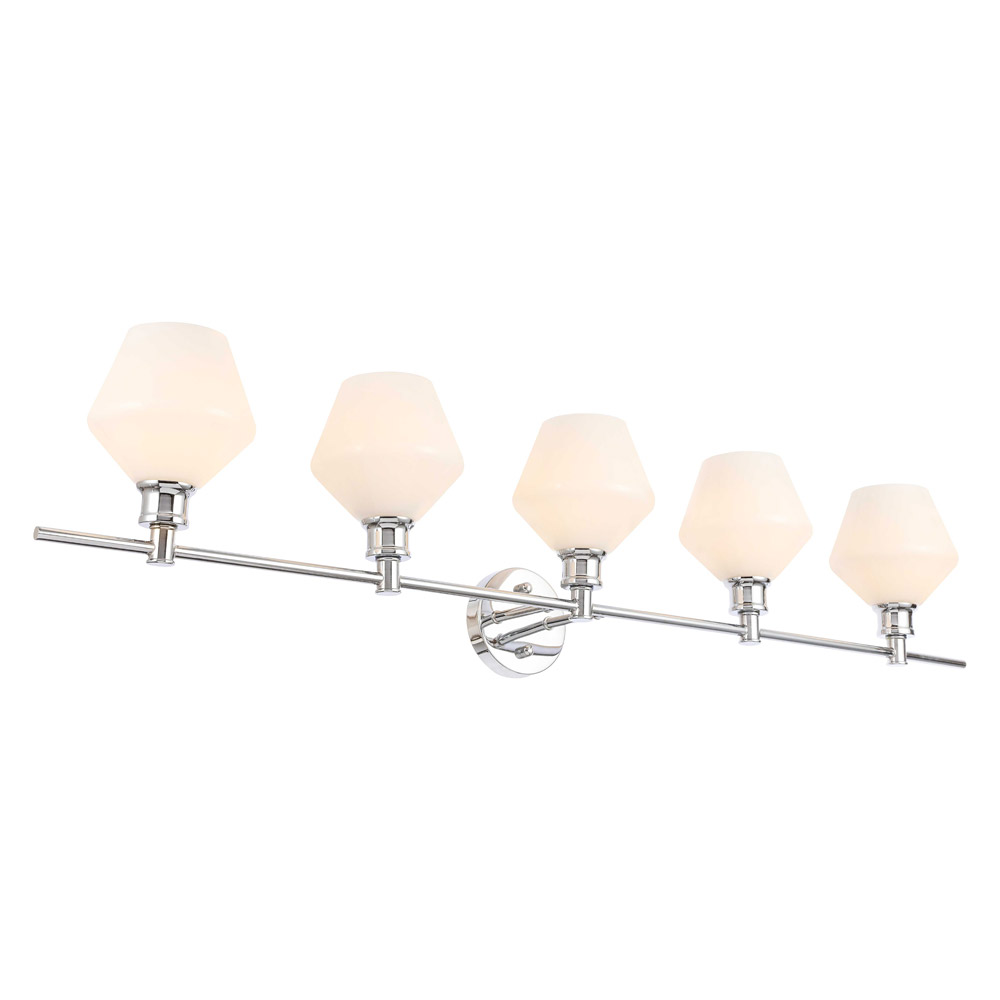 Elegant Wall Sconce - Chrome/Matte Glass (LD2325C)