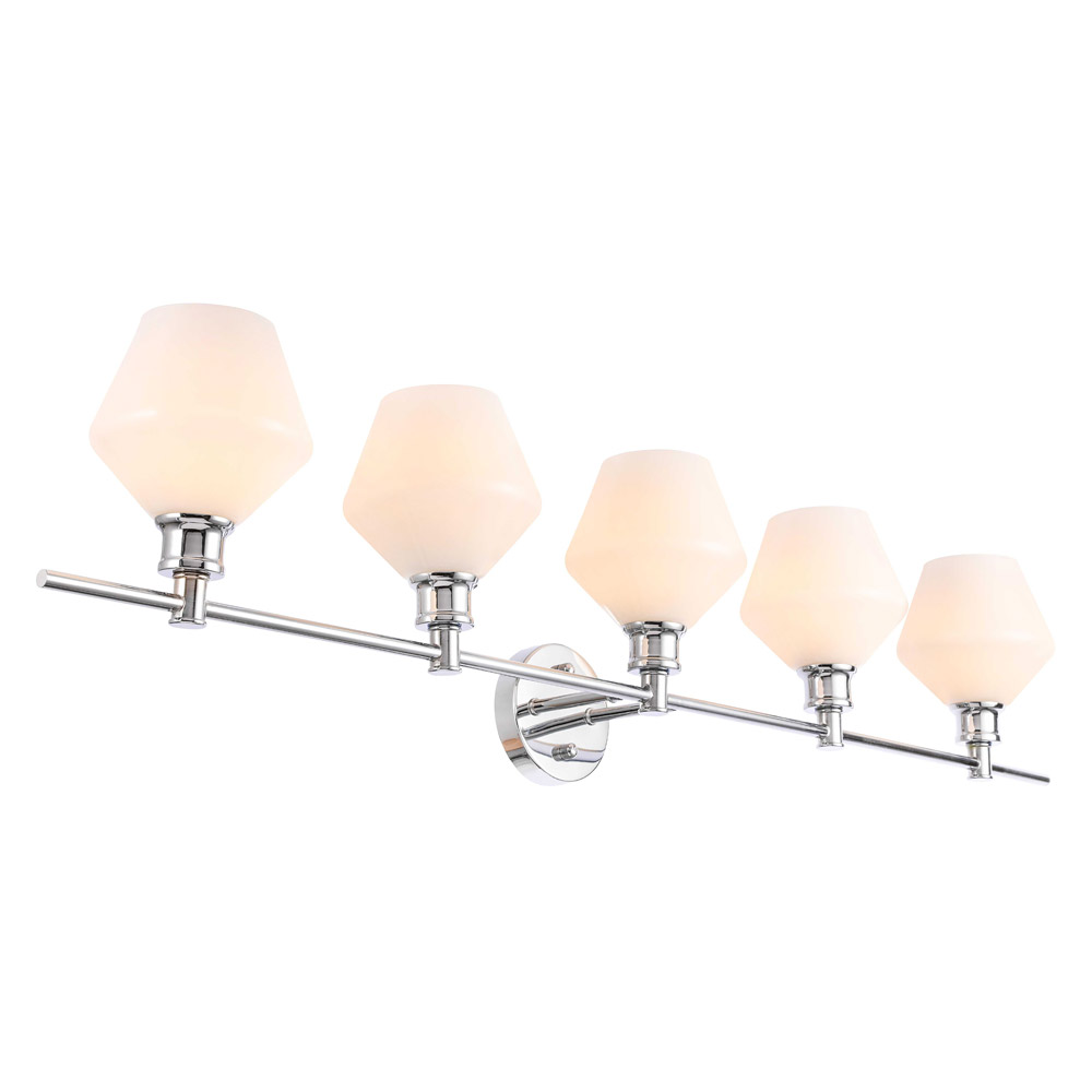 Elegant Wall Sconce - Chrome/Matte Glass (LD2325C)