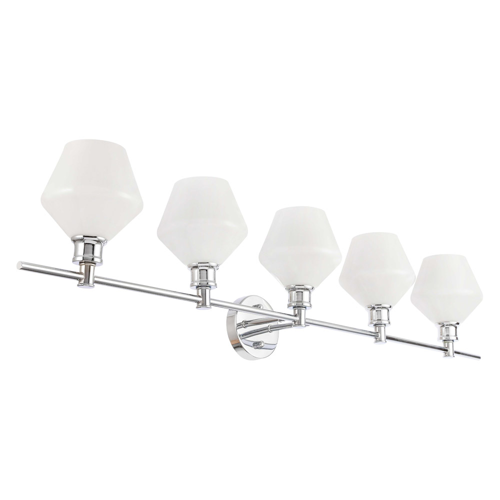 Elegant Wall Sconce - Chrome/Matte Glass (LD2325C)