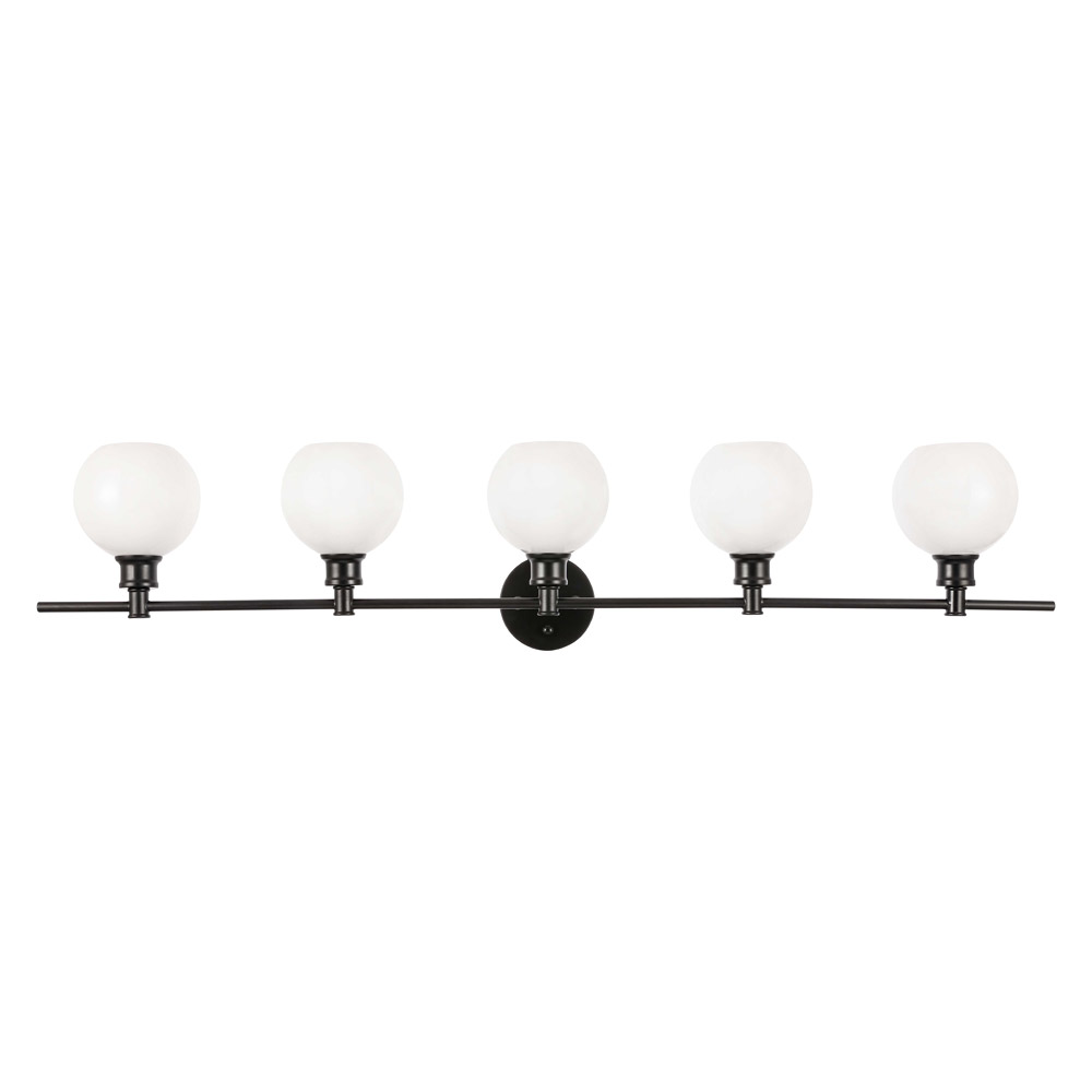 Elegant Wall Sconce - Black/Matte Glass (LD2327BK)