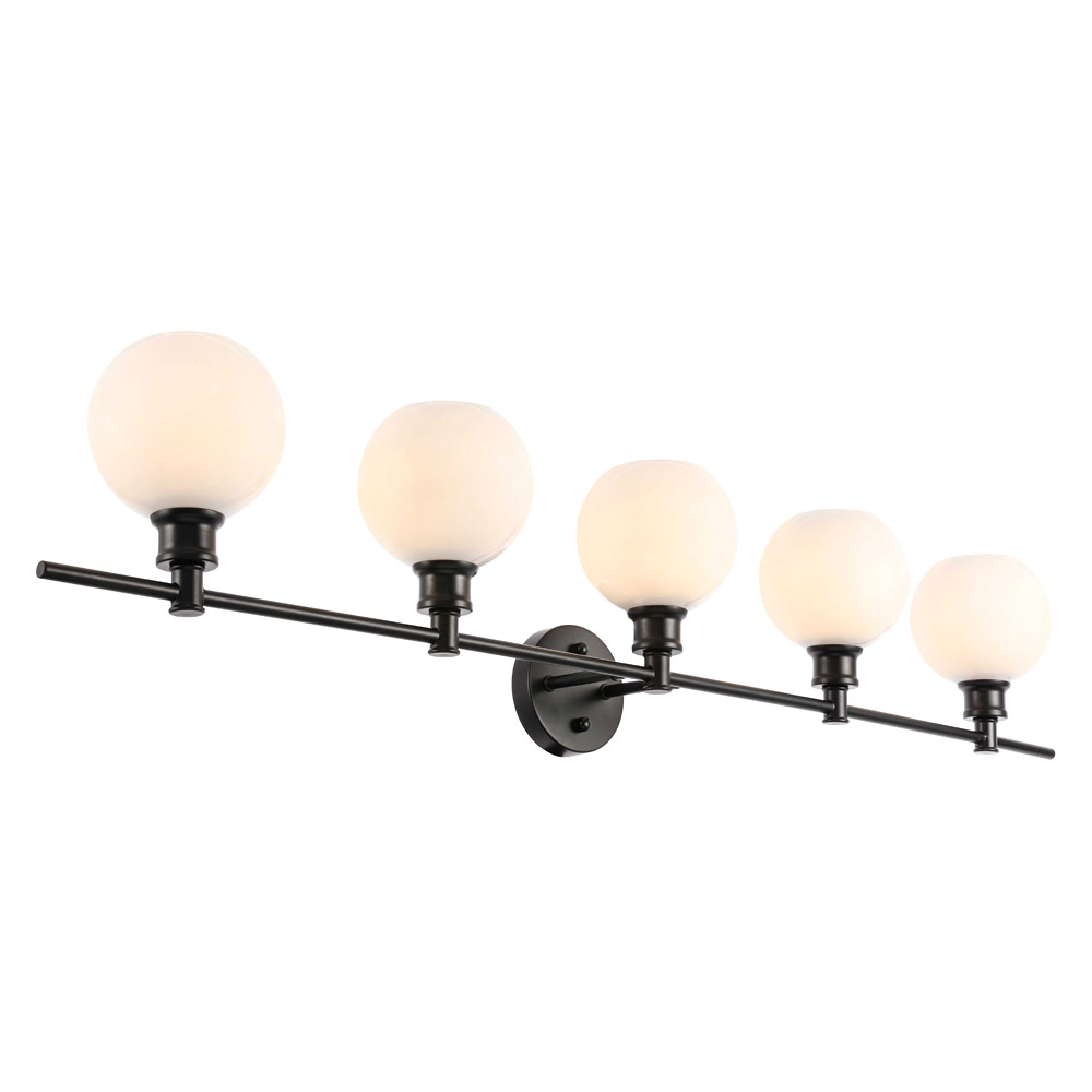 Elegant Wall Sconce - Black/Matte Glass (LD2327BK)