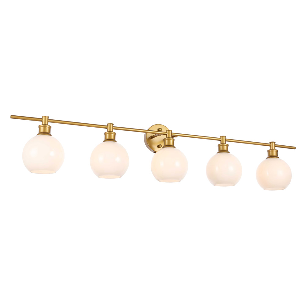 Elegant Wall Sconce - Brass/Matte Glass (LD2327BR)