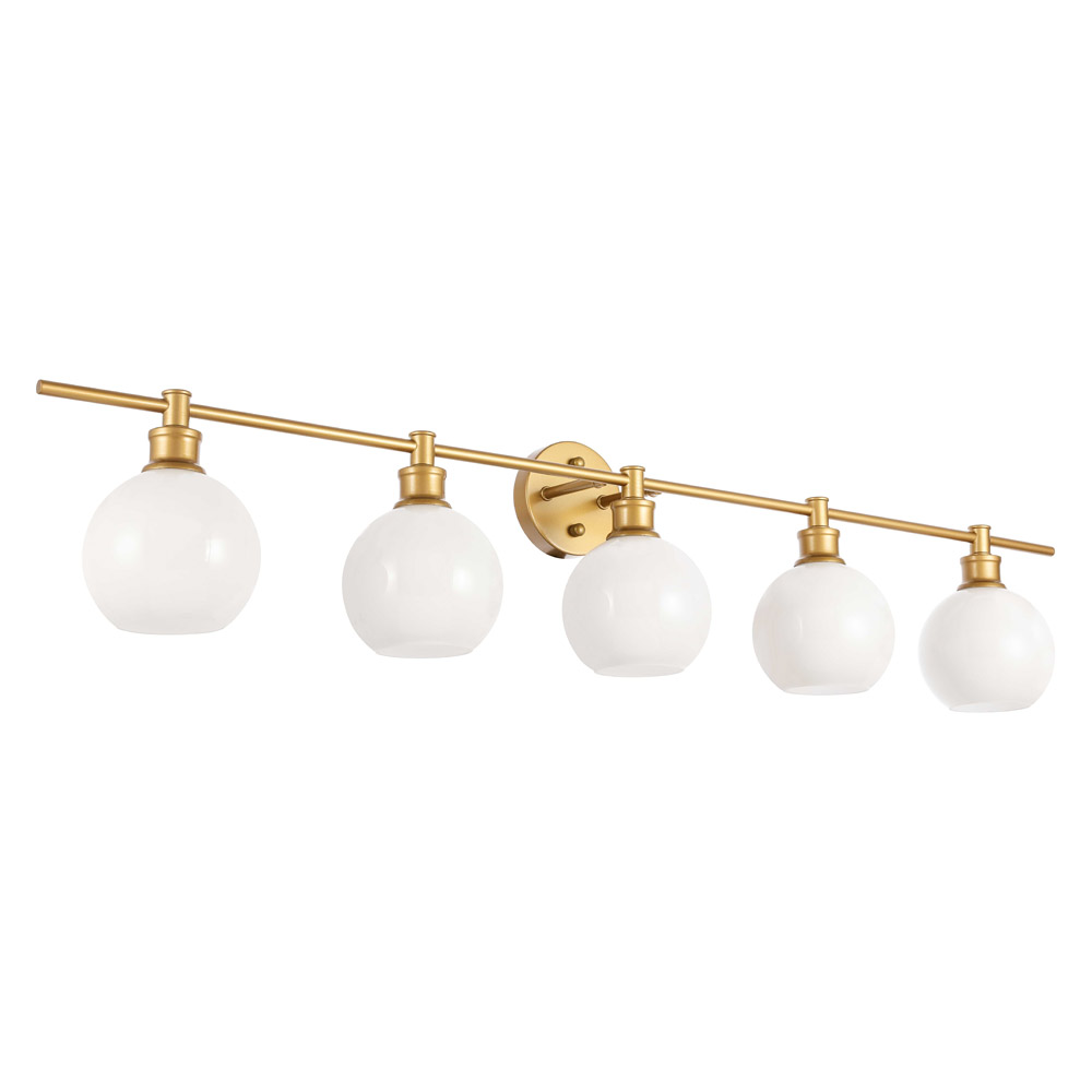 Elegant Wall Sconce - Brass/Matte Glass (LD2327BR)