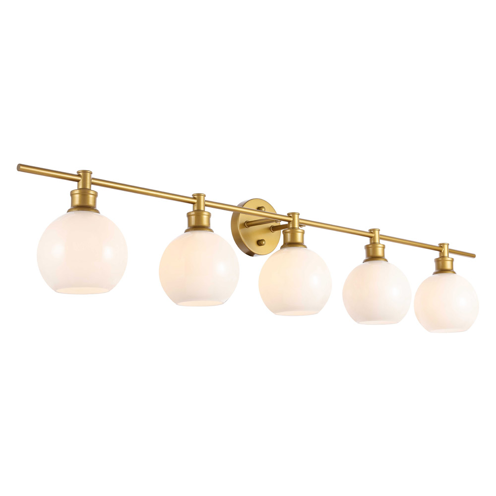 Elegant Wall Sconce - Brass/Matte Glass (LD2327BR)