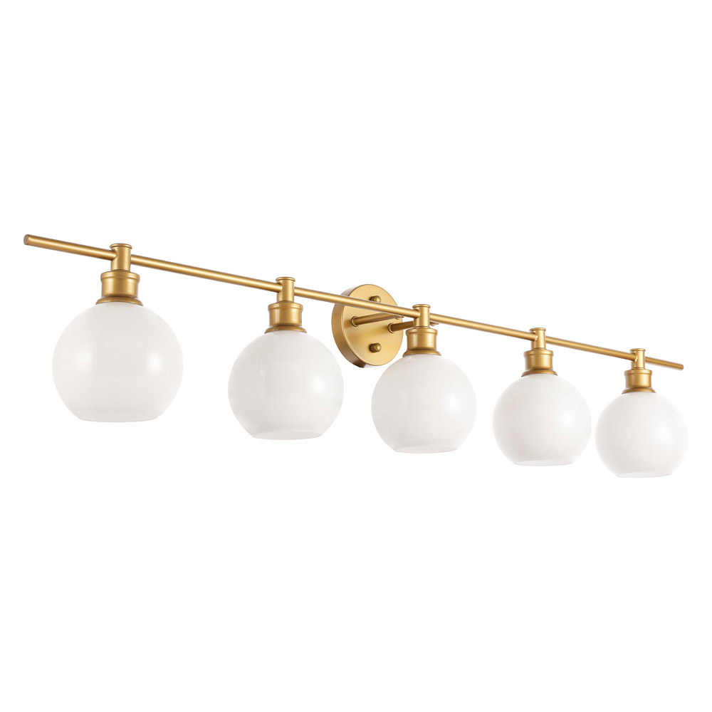 Elegant Wall Sconce - Brass/Matte Glass (LD2327BR)