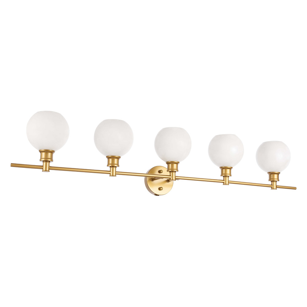 Elegant Wall Sconce - Brass/Matte Glass (LD2327BR)