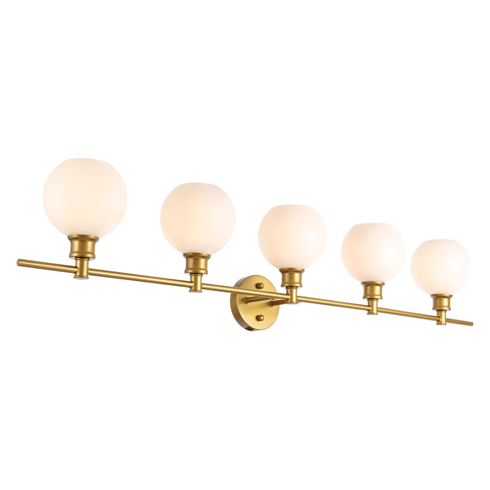 Elegant Wall Sconce - Brass/Matte Glass (LD2327BR)