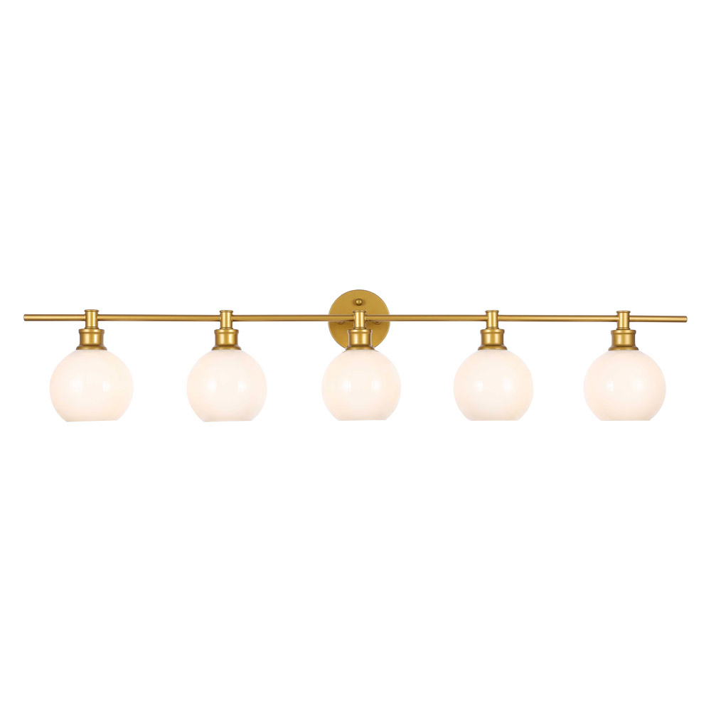 Elegant Wall Sconce - Brass/Matte Glass (LD2327BR)