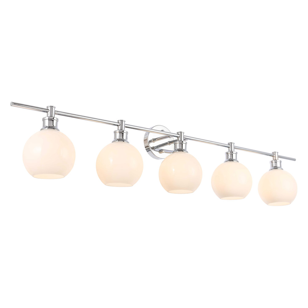 Elegant Wall Sconce - Chrome/Matte Glass (LD2327C)