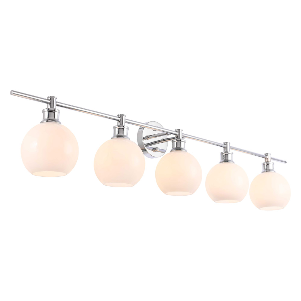 Elegant Wall Sconce - Chrome/Matte Glass (LD2327C)