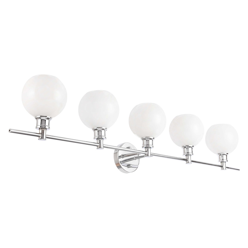 Elegant Wall Sconce - Chrome/Matte Glass (LD2327C)