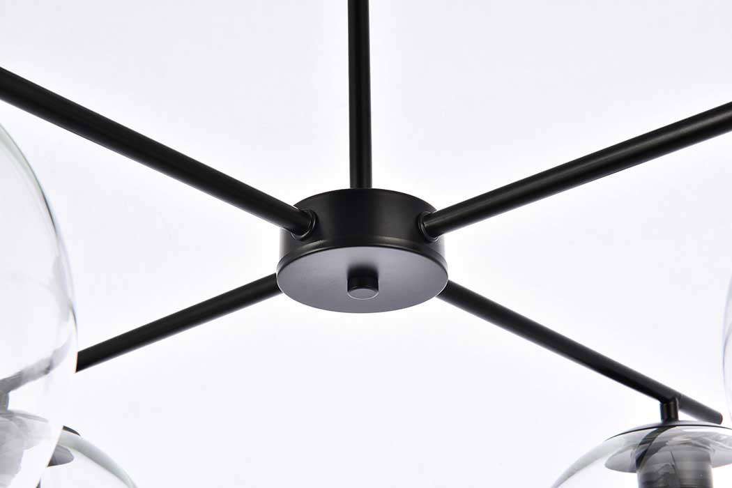 Elegant Opus 4 Lights Pendant - Black (LD2331BK)