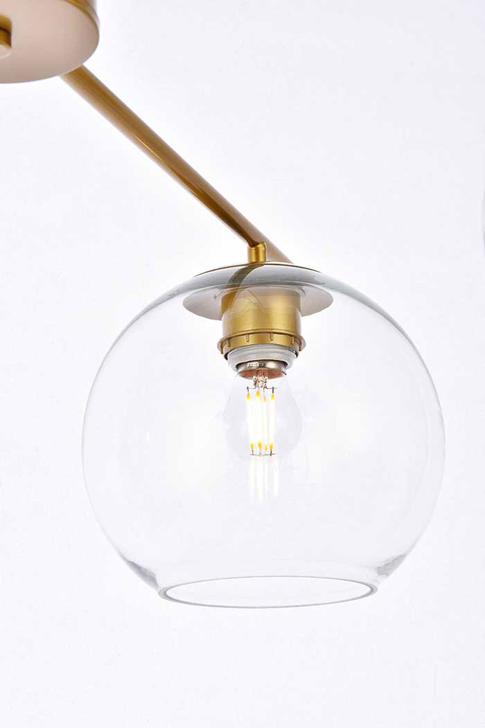 Elegant Opus 4 Lights Pendant - Brass (LD2331BR)