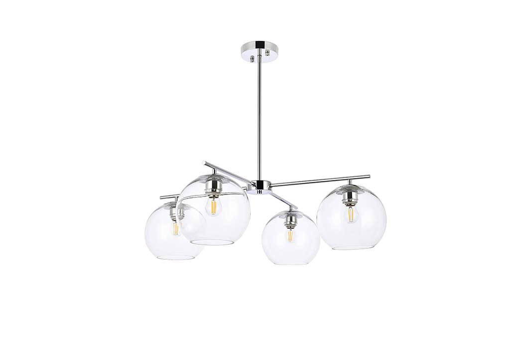 Elegant Opus 4 Lights Pendant - Chrome (LD2331C)