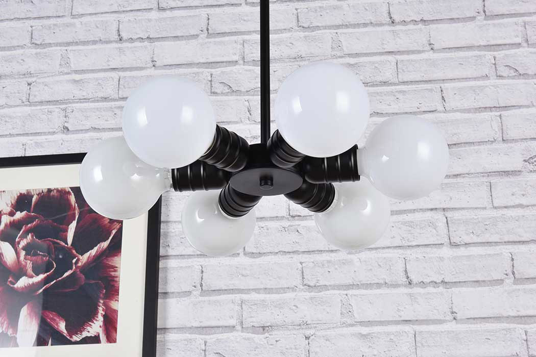 Elegant Reyes 6 Lights Pendant - Black (LD2338BK)