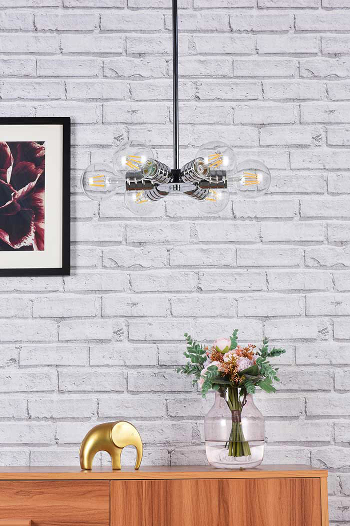 Elegant Reyes 6 Lights Pendant - Chrome (LD2338C)