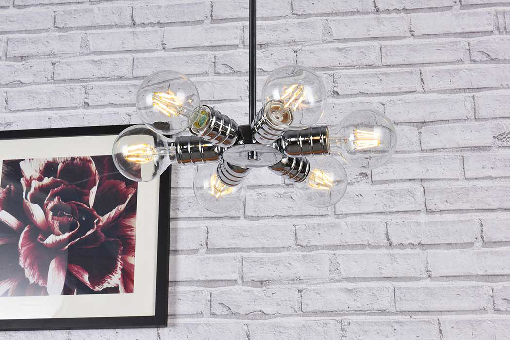 Elegant Reyes 6 Lights Pendant - Chrome (LD2338C)