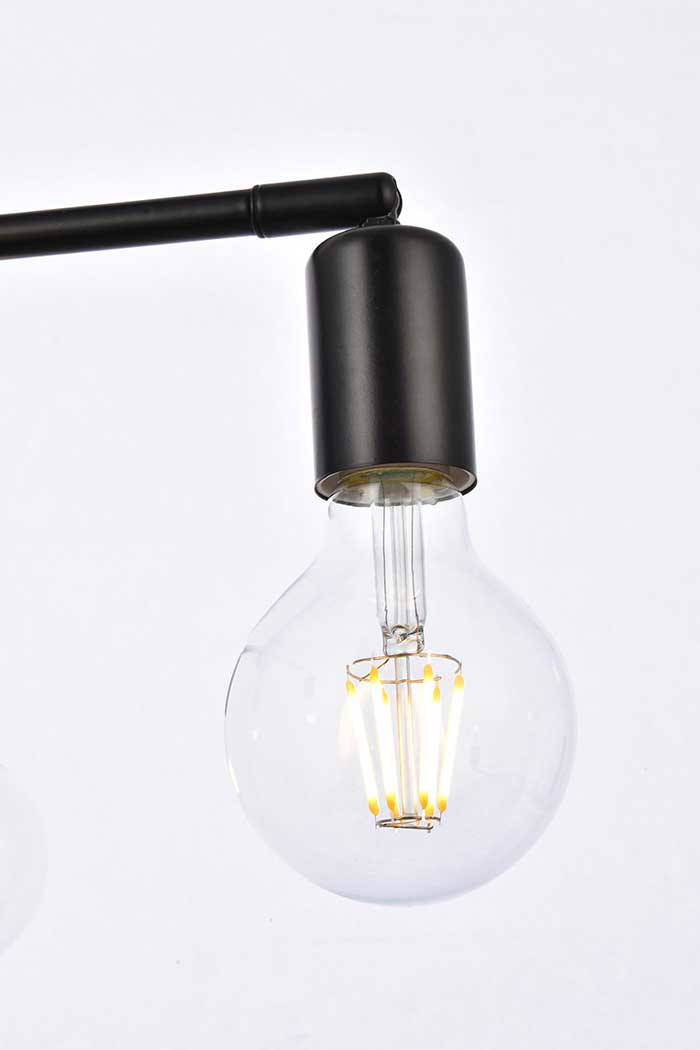 Elegant Cairo 4 Lights Pendant - Black (LD2339BK)