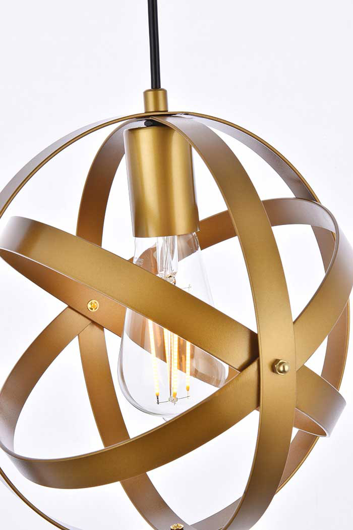 Elegant Celeste 1 Light Pendant - Brass (LD2341BR)