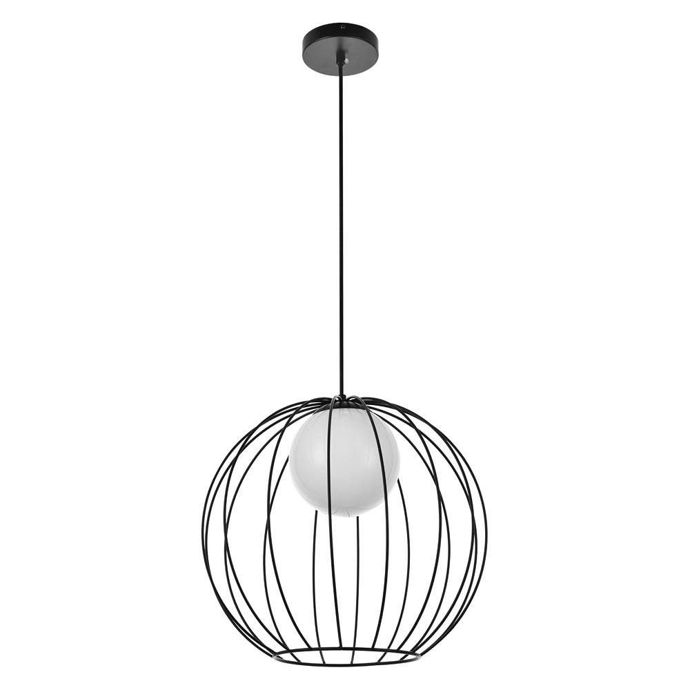 Elegant Wetzel 1 Light Pendant - Black (LD2345BK)