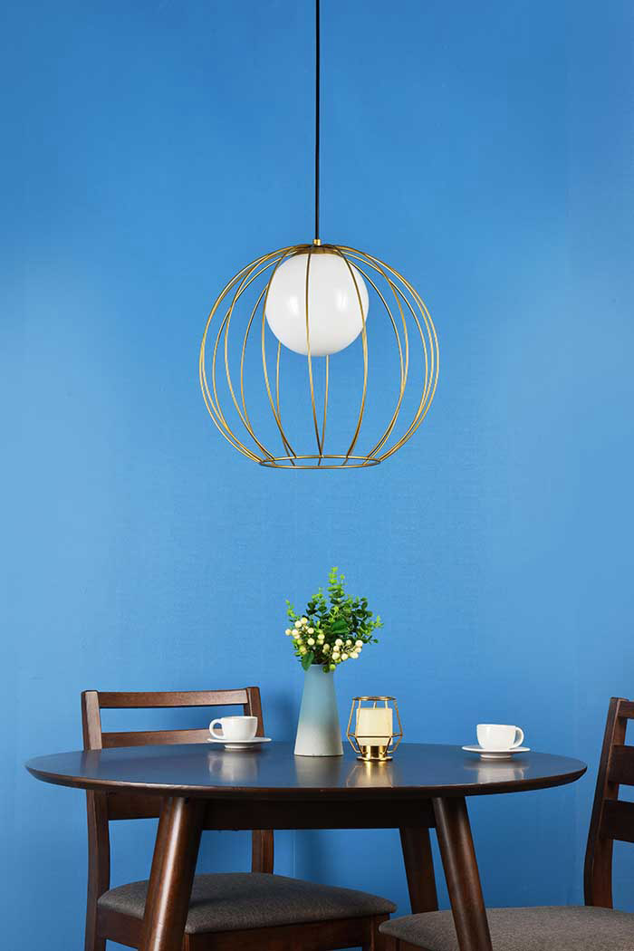 Elegant Wetzel 1 Light Pendant - Brass (LD2345BR)