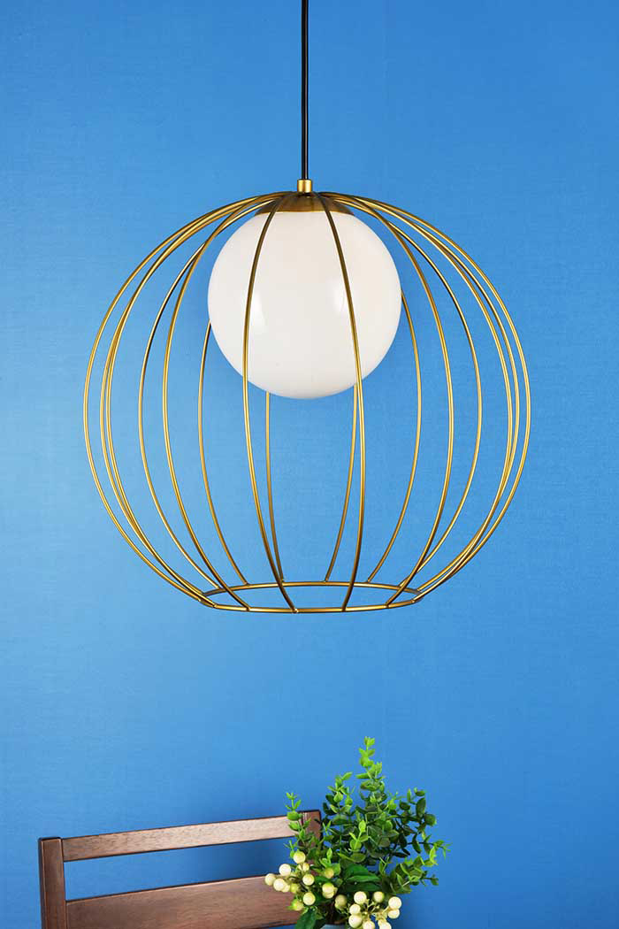 Elegant Wetzel 1 Light Pendant - Brass (LD2345BR)