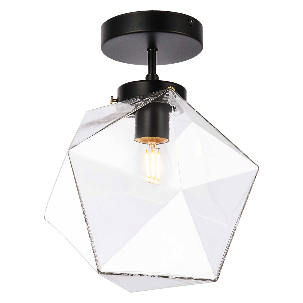 Elegant - Lawrence 1 Light Flush Mount